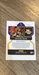 Dwyane Wade 2022 Panini Prizm Draft Picks Green Wave 16 trading card image rear