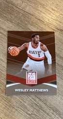 Wesley Matthews 2014 Donruss Elite 3 trading card image front