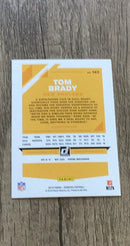 Tom Brady 2019 Donruss 162 trading card image rear