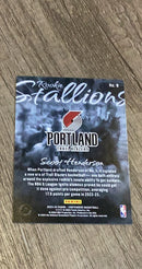 Scoot Henderson 2023-24 Panini Contenders Rookie Stallions 8 trading card image rear