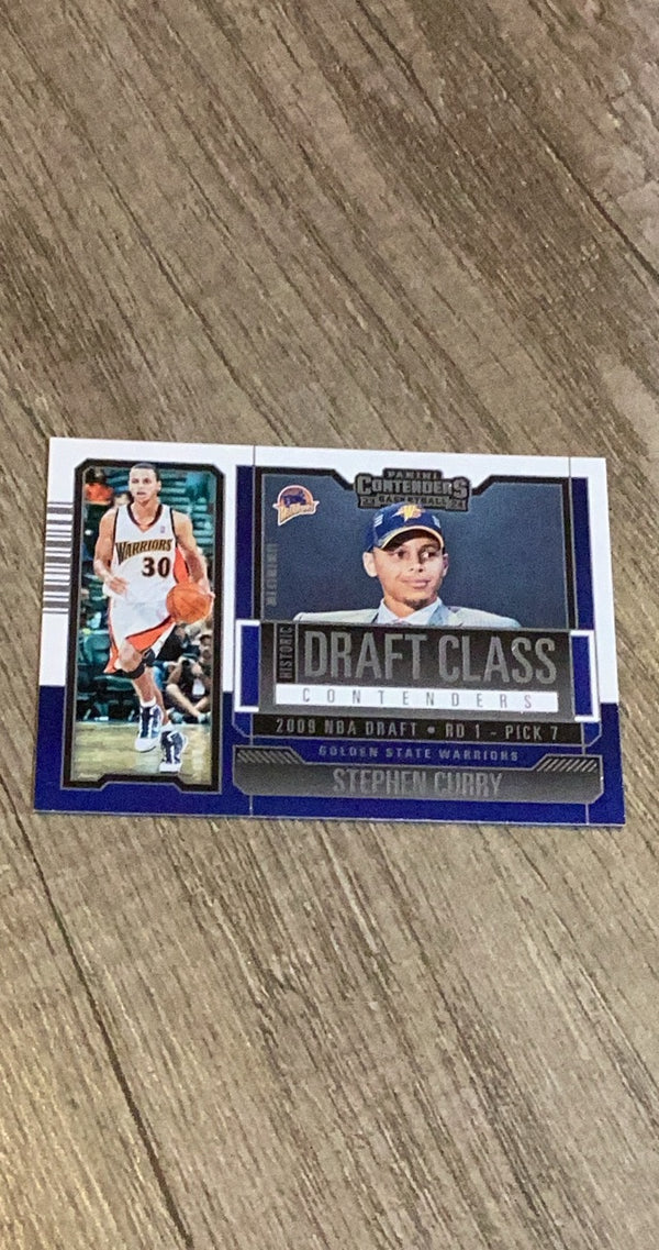 Stephen Curry 2023-24 Panini Contenders Historic Draft Class Contenders 5 trading card image front