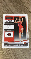 Gradey Dick 2023-24 Panini Contenders 71 trading card image front