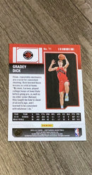 Gradey Dick 2023-24 Panini Contenders 71 trading card image rear