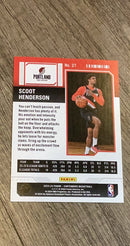 Scoot Henderson 2023-24 Panini Contenders 27 trading card image rear
