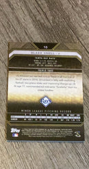 Blake Snell 2016 Topps Triple Threads Gold 10 trading card image rear