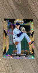 Cionel Perez 2019 Panini Prizm Neon Orange Donut Circles Prizm 185 trading card image front