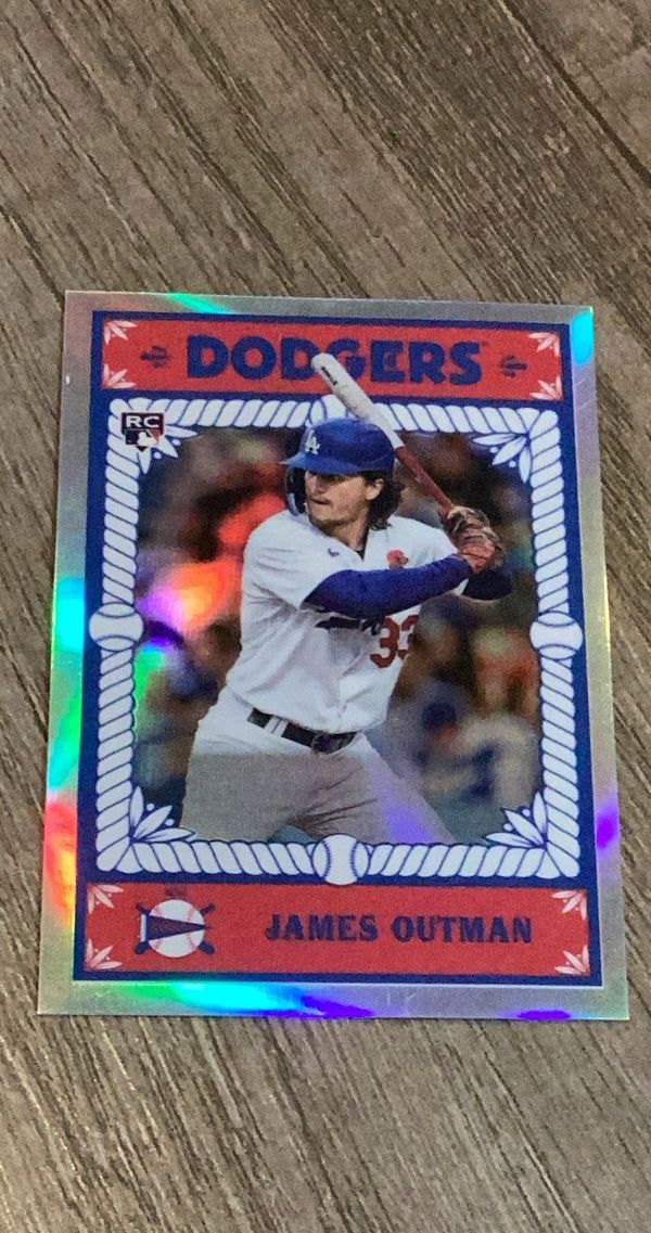 James Outman 2023 Bowman Chrome Bowman Ascensions BA-19 trading card image front