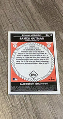 James Outman 2023 Bowman Chrome Bowman Ascensions BA-19 trading card image rear
