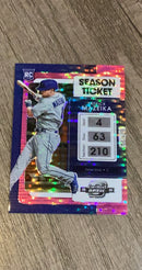 Patrick Mazeika 2022 Panini Chronicles Contenders Optic Pink Pulsar 18 trading card image front