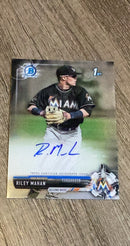 Riley Mahan 2017 Bowman Draft Chrome Draft Pick Autographs CDA-RM trading card image front