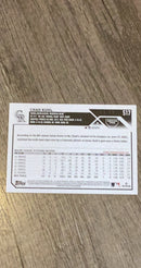 Chad Kuhl 2023 Topps Advanced Stats 517 trading card image rear