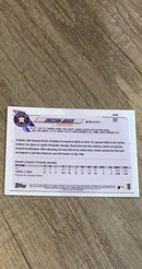 Cristian Javier 2021 Topps Chrome Prism Refractor 92 trading card image rear