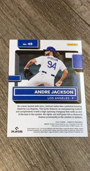 Andre Jackson 2022 Donruss Red 48 trading card image rear