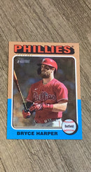 Bryce Harper 2024 Topps Heritage Chrome 405 trading card image front