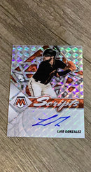 Luis Gonzalez 2022 Panini Mosaic Scripts Holo SC-LG trading card image front