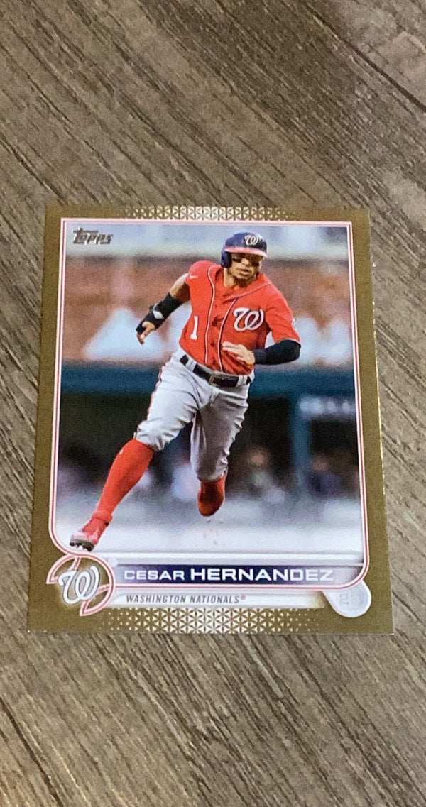 Cesar Hernandez 2022 Topps Update Gold US299 trading card image front