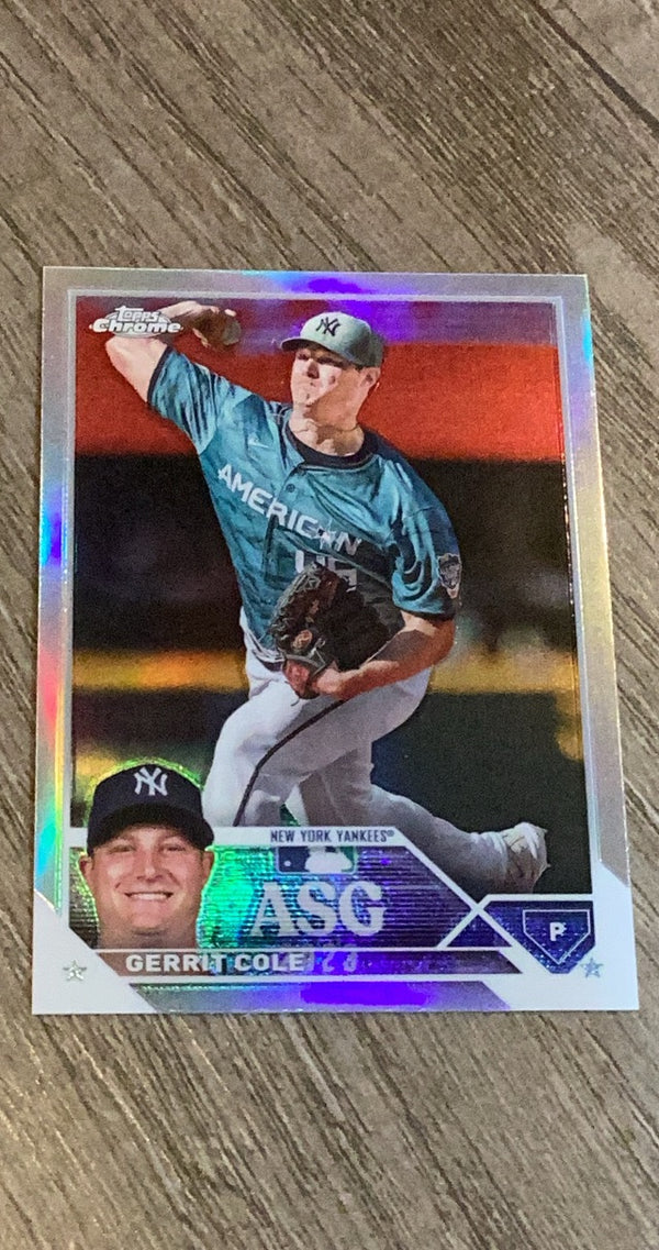 Gerrit Cole 2023 Topps Chrome Update 2023 All-Star Game ASGC-13 trading card image front