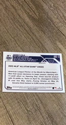 Gerrit Cole 2023 Topps Chrome Update 2023 All-Star Game ASGC-13 trading card image rear