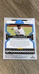 Jazz Chisholm 2022 Panini Prizm White Wave Prizm 256 trading card image rear