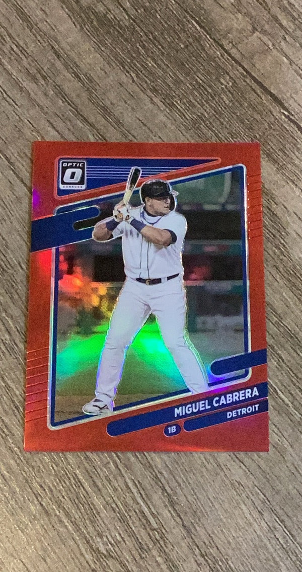 Miguel Cabrera 2021 Donruss Optic Red 171 trading card image front