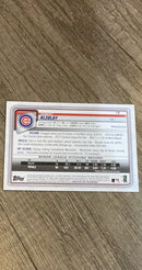 Adbert Alzolay 2020 Bowman Orange 19 trading card image rear