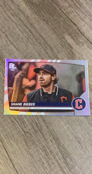 Shane Bieber 2023 Topps Big League 218 trading card image front