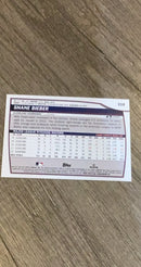Shane Bieber 2023 Topps Big League 218 trading card image rear