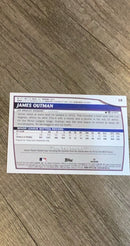 James Outman 2023 Topps Big League 18 trading card image rear