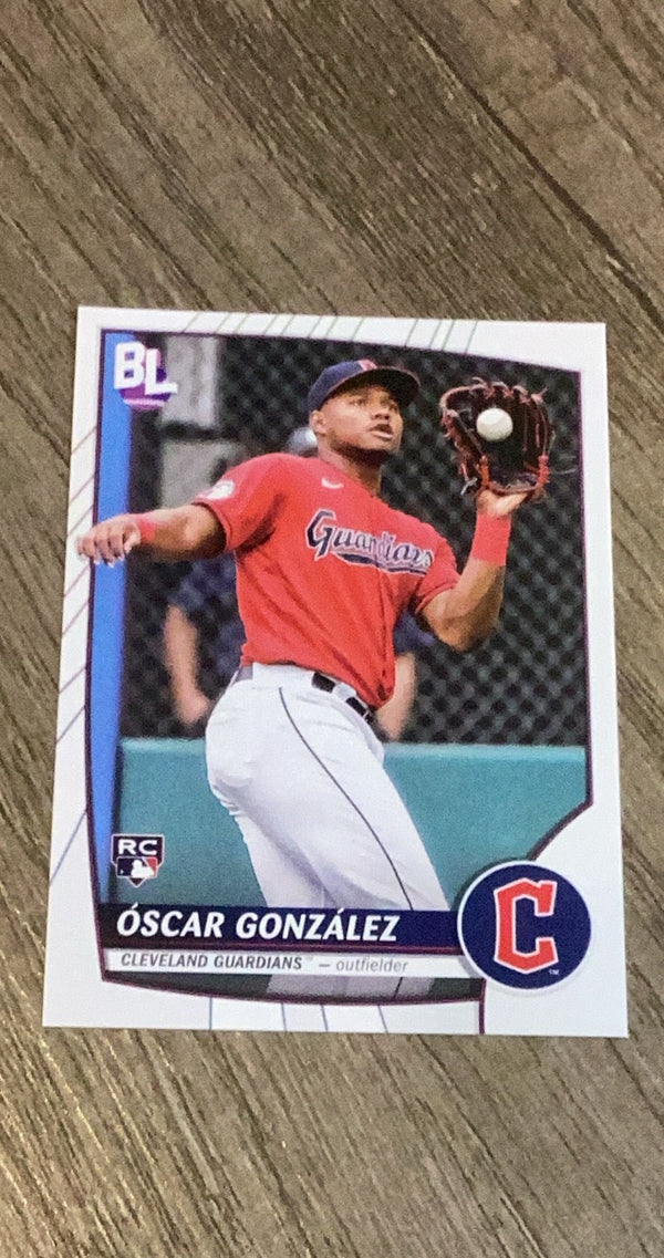 Oscar Gonzalez 2023 Topps Big League 22 trading card image front