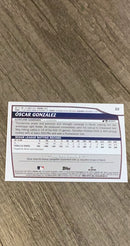 Oscar Gonzalez 2023 Topps Big League 22 trading card image rear