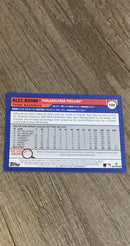 Alec Bohm 2021 Topps Big League 108 trading card image rear