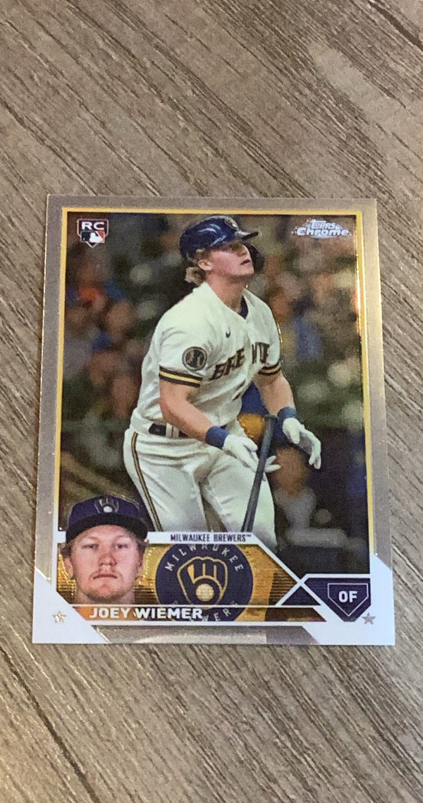 Joey Wiemer 2023 Topps Chrome Update USC80 trading card image front