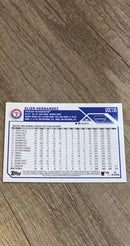 Elier Hernandez 2023 Topps Chrome Update USC135 trading card image rear