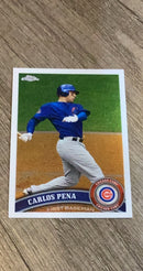 Carlos Pena 2011 Topps Chrome 112 trading card image front