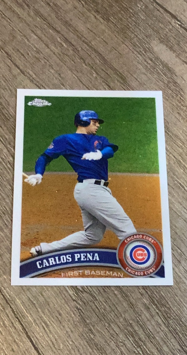 Carlos Pena 2011 Topps Chrome 112 trading card image front
