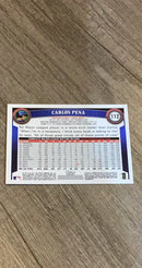 Carlos Pena 2011 Topps Chrome 112 trading card image rear
