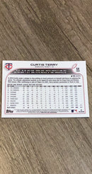 Curtis Terry 2022 Topps Chrome 68 trading card image rear
