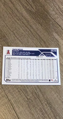 Zack Weiss 2023 Topps Chrome Update USC155 trading card image rear