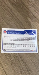 Matt Mervis 2023 Topps Chrome Update USC112 trading card image rear
