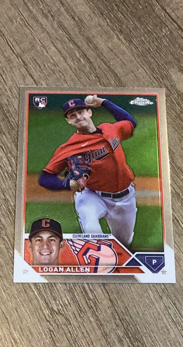 Logan Allen 2023 Topps Chrome Update USC186 trading card image front