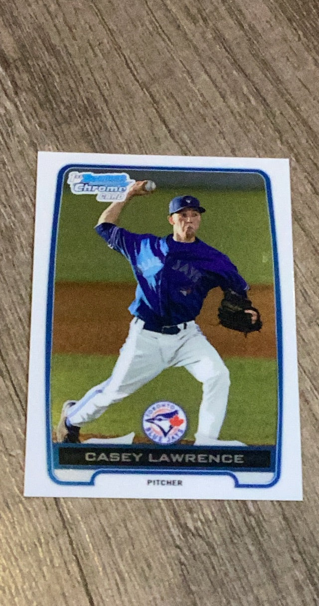Casey Lawrence 2012 Bowman Chrome Prospects BCP54 trading card image front