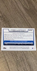 Casey Lawrence 2012 Bowman Chrome Prospects BCP54 trading card image rear