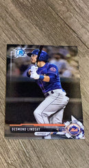 Desmond Lindsay 2017 Bowman Draft Chrome BDC-142 trading card image front