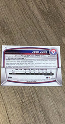 Josh Jung 2023 Bowman Mojo Refractors 43 trading card image rear