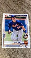 Brett Baty 2021 Bowman Prospects BP-67 trading card image front