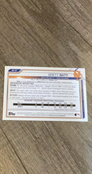 Brett Baty 2021 Bowman Prospects BP-67 trading card image rear