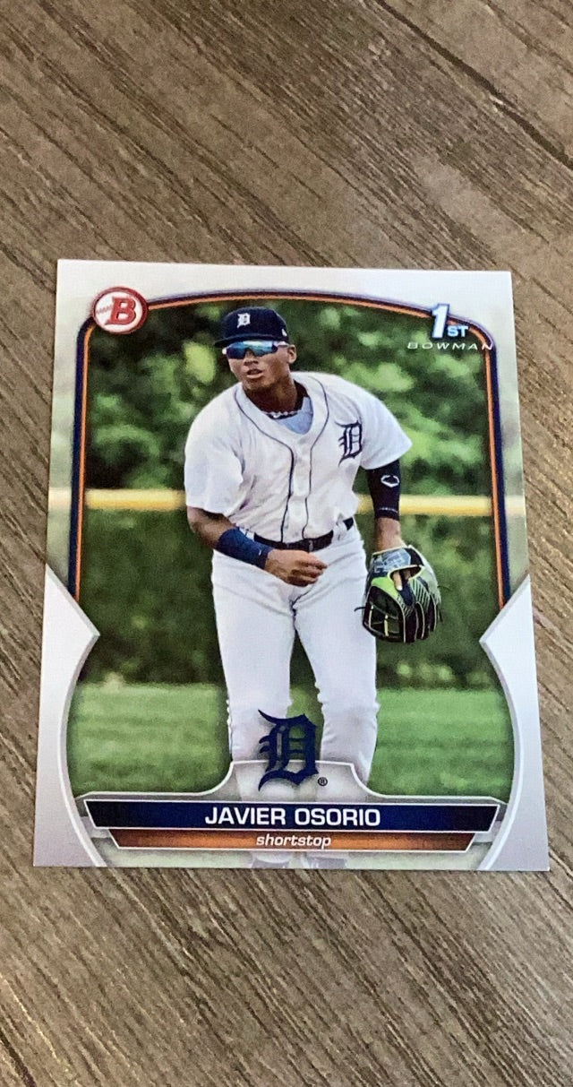 Javier Osorio 2023 Bowman Prospects BP-4 trading card image front