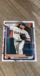Ryan Vanderhei 2024 Bowman Prospects BP-15 trading card image front