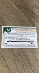 Zack Gelof 2024 Bowman 14 trading card image rear