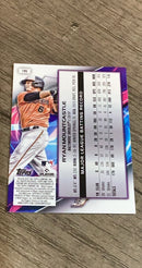 Ryan Mountcastle 2022 Topps Chrome Cosmic Nucleus Refractor 195 trading card image rear
